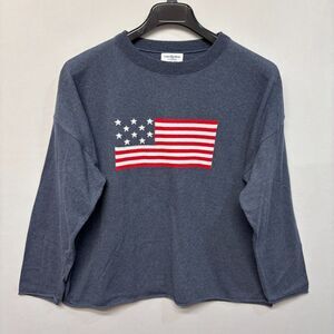 Town Pride Women American Flag Pullover Sweater Size XL X-Large USA C065 -9